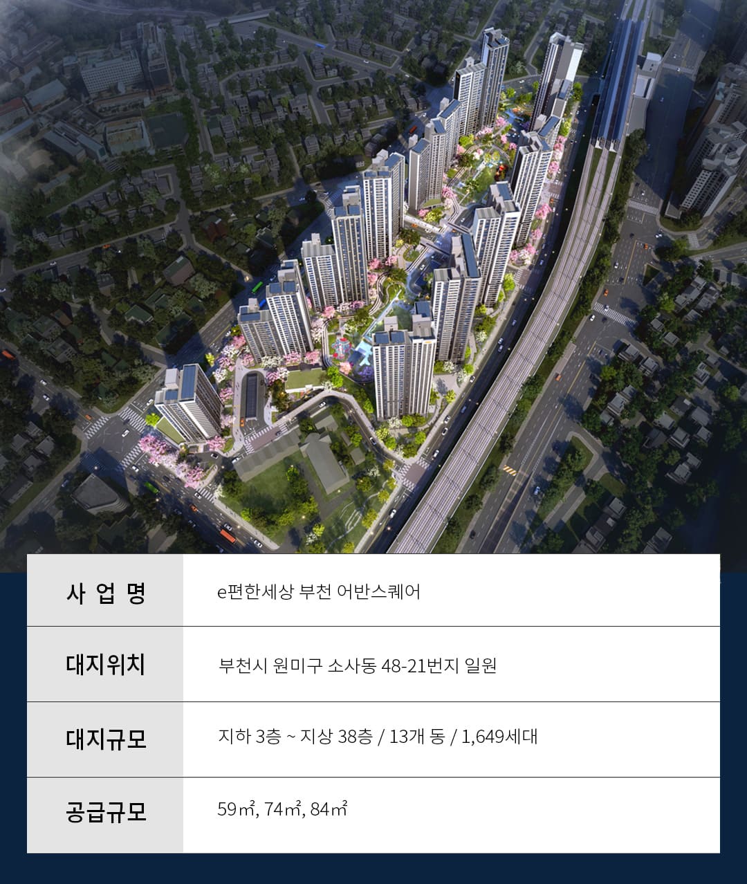 e편한세상 부천 어반스퀘어 분양개요